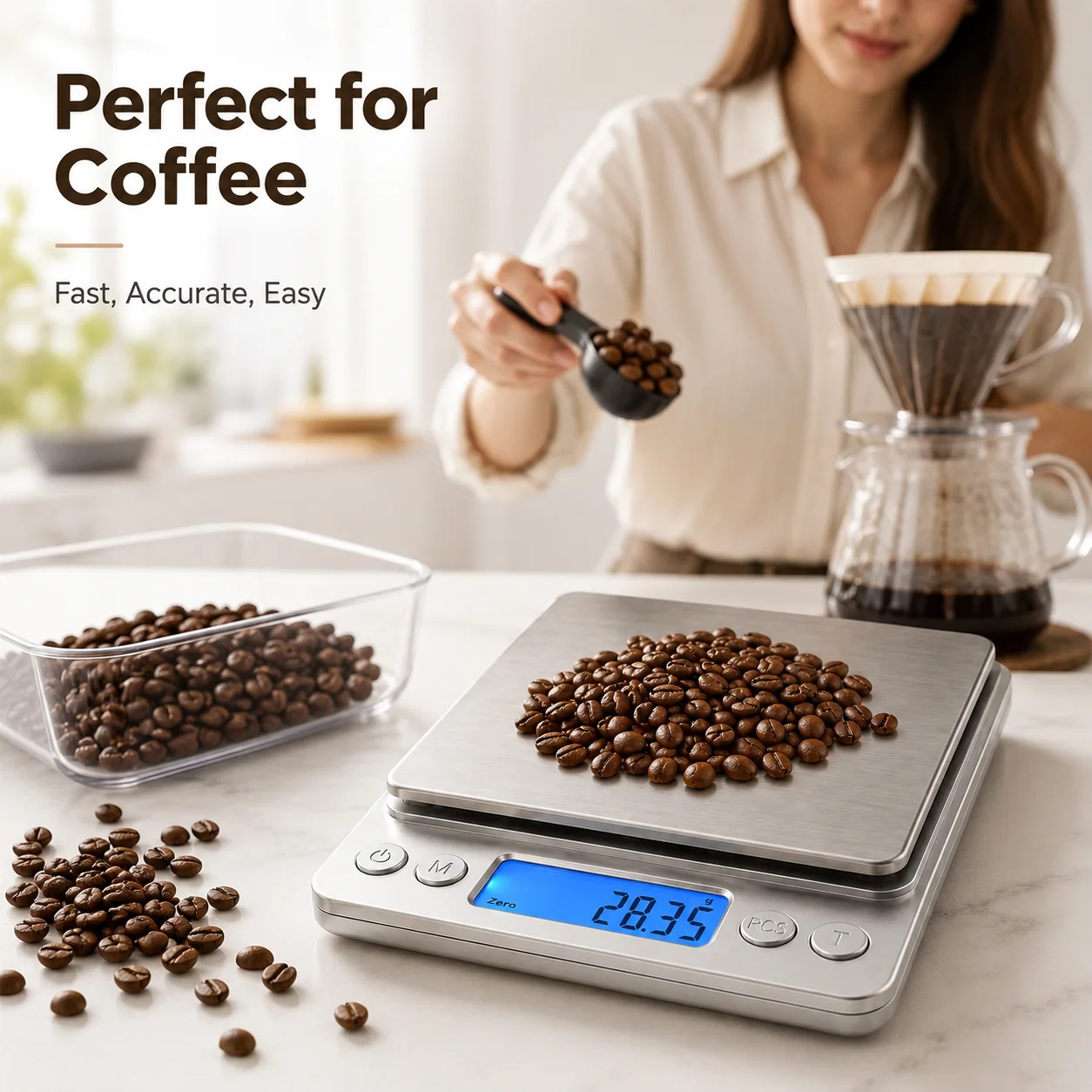Meal Prep Diet - Bilancia Digitale da Cucina in Acciaio