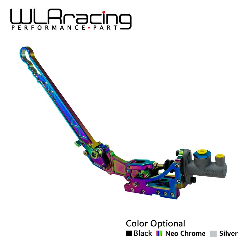 

WLR RACING - Universal Jdm Hydraulic Horizontal Rally Drifting E-brake Lever HandBrake NEO CHROME BLACK SILVER WLR3633