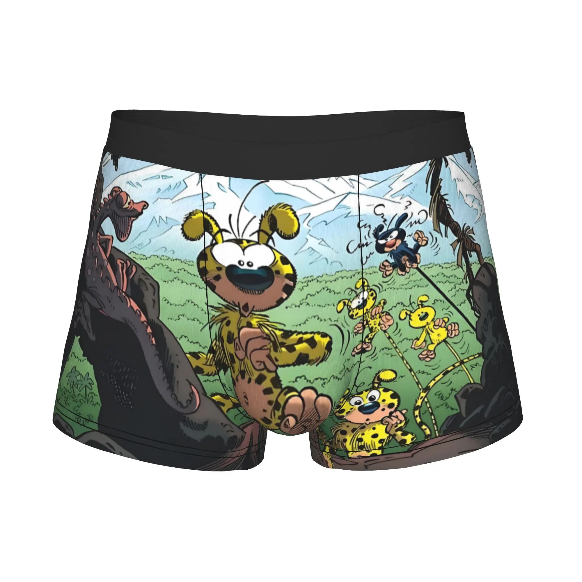 Comic Marsupilami Boxers Shorts Men Friends Briefs Underwear Fashion Underpants
