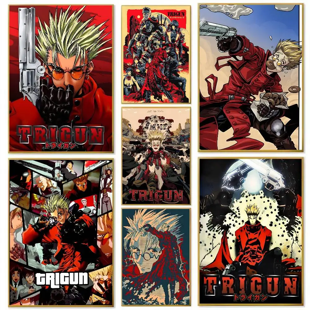 ANIME T-TRIGUN S-STAMPEDE Poster, Papierdruck, Zuhause, Wohnzimmer, Schlafzimmer, Eingang, Bar, Café, Kunst, Malerei, Dekoration