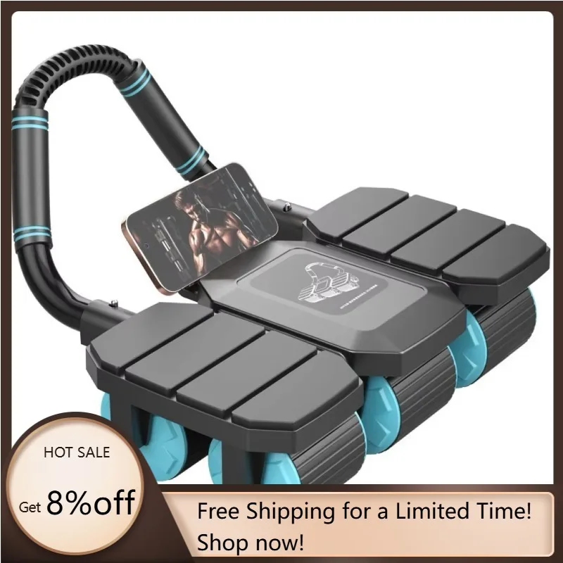

YTYIN New Six-wheel Abdominal Exercise Wheels That Automatically Rebound For Abdominal Training And Weight Loss