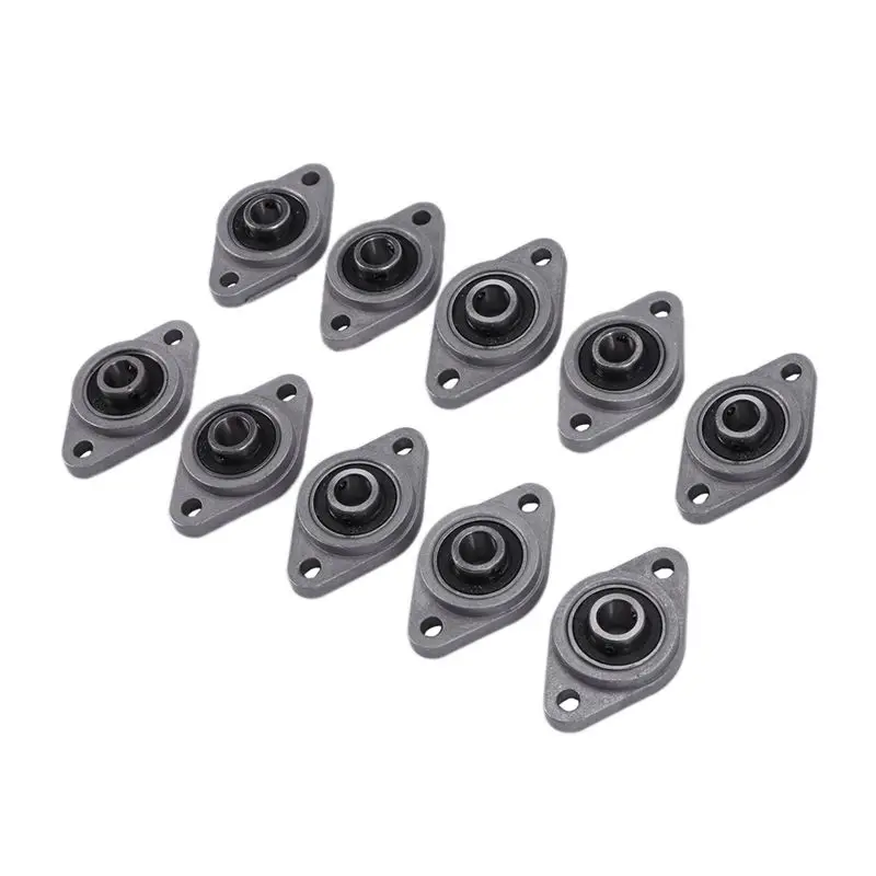 SEWS-30 Pcs KFL08 8Mm Diameter Zinc Alloy Bearing Housing FL08 K08 Pillow Block Bearing - view 5