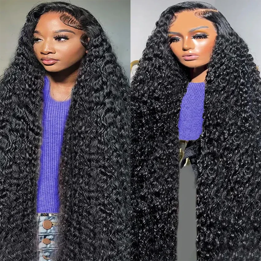 13x4 Lace Frontal Human Hair Wigs Deep Wave 38Inch Brazilian 13x6 Water Curly Remy Lace Front Wigs Preplucked For Women On Sale