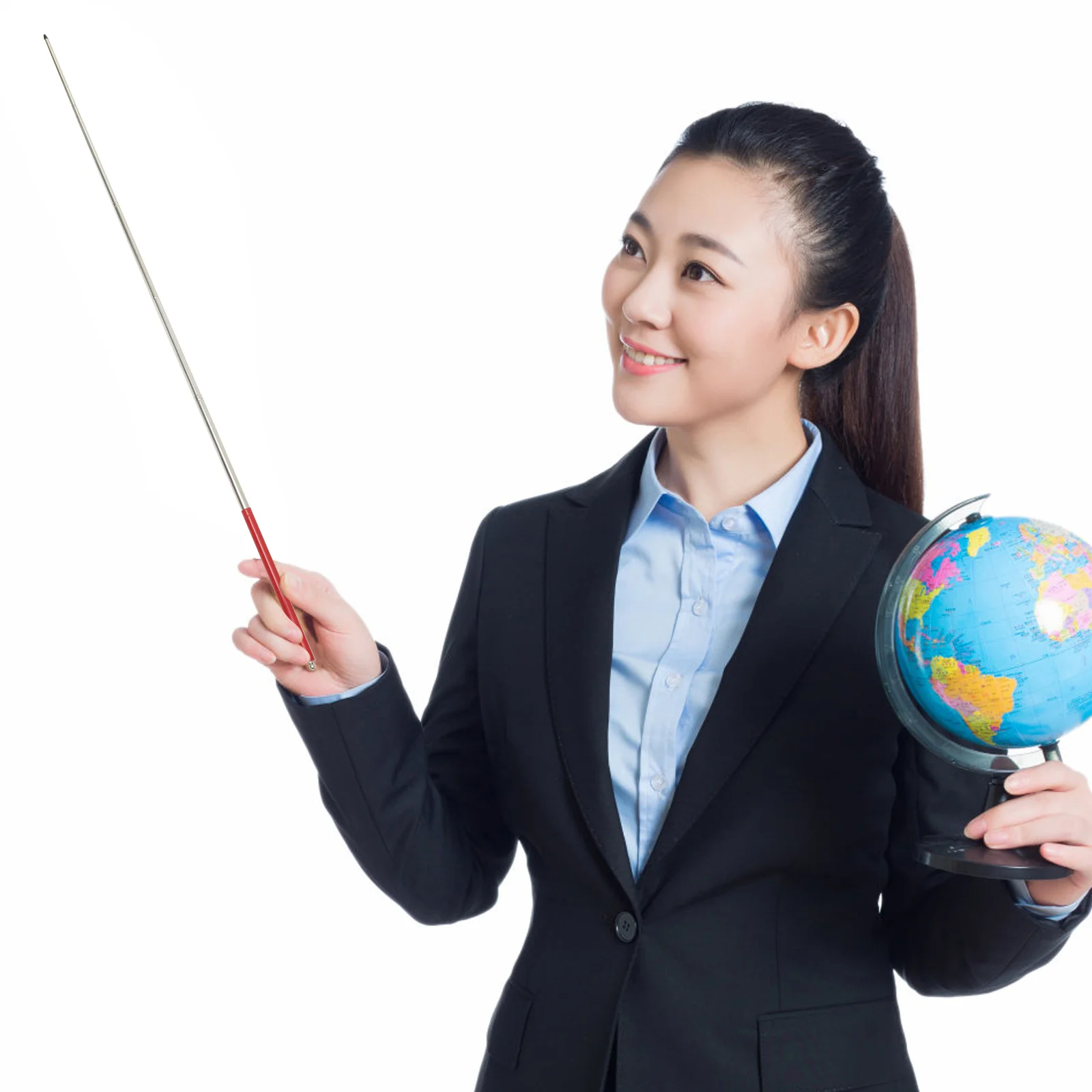 Stainless Steel Extendable Pointer Stick Retractable Handheld Teaching Tool for Classroom Presentations Whiteboard Lectures