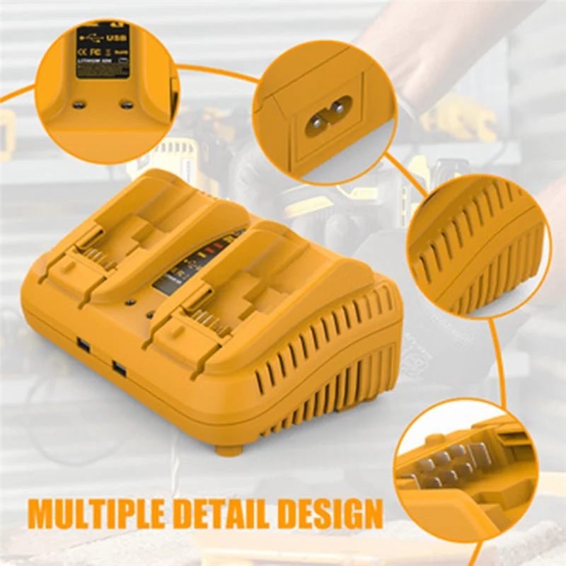 

DCB102 Double Charger For Dewalt 12V 20V Lithium Battery Chargerabgi