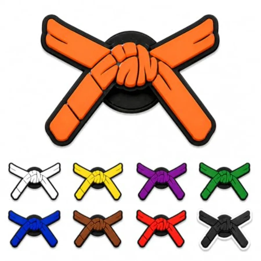 

Taekwondo belt color shoe charm - Choose 1 belt color