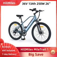 HillMiles MileTrail 1 Electric Bike 250W 36V 13AH 26 Inch Tires E-bike Hydraulic Disc Brake 7-Speed 25km/h Front Fork Suspension