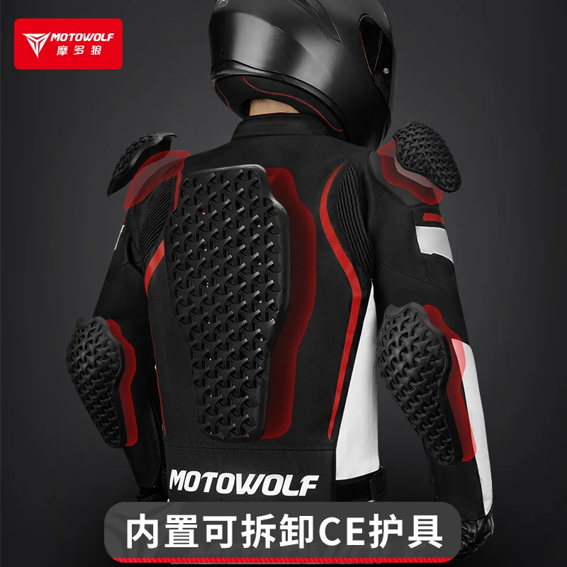 

Spring Motorcycle Riding Suit Motorcycle Warm And Waterproof Knight Equipment Men's Jacket Slim Fit Top