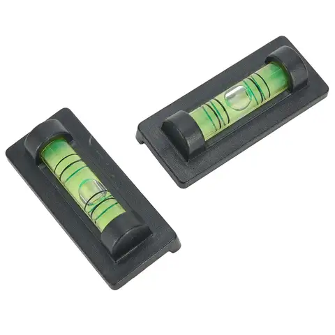 2/5PCS 자기 베이스가있는 미니 BubbleLevel 액체 레벨 표시기 실용적이고 빠른 40*17*12mm 검정색 실용적이고 빠른