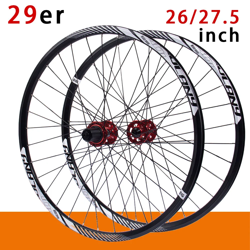 

Bolany MTB Wheelset 29er 27.5 26 inch for Mountain Bike Disc Brake aluminum rings rim Thru Axle Quick Release Bicycle Wheel