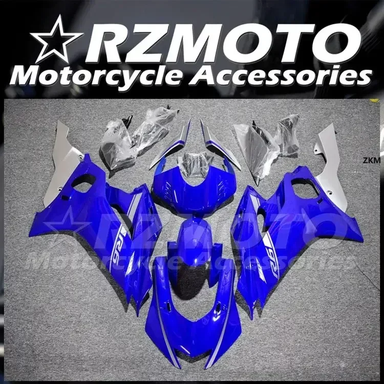 

4Gifts New ABS Fairings Kit Fit For YAMAHA YZF-R6 R6 2017 2018 2019 2020 2021 2022 17 18 19 20 21 22 Bodywork Set Blue Silver