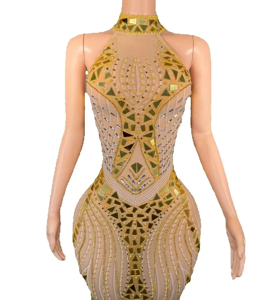 ZD 2025 vestido elegante de lujo para mujer, vestidos largos con lentejuelas y diamantes de imitación, traje para fiesta de cumpleaños y graduación, vestidos de Carnaval para conciertos