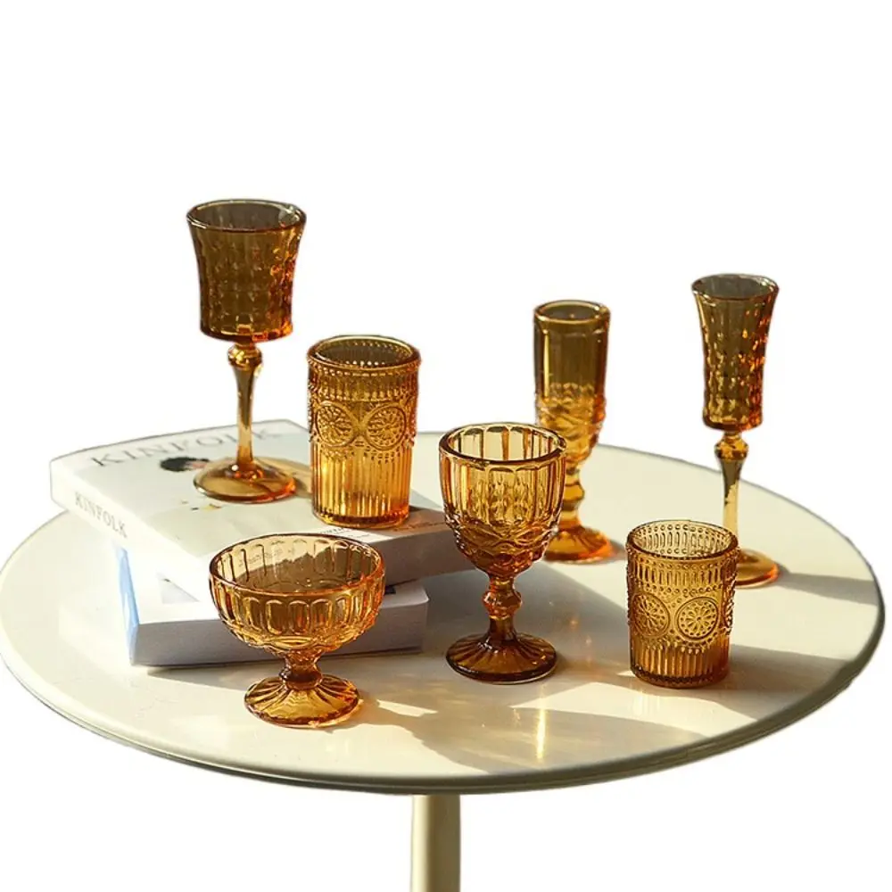 

1/6 Scale Dollhouse Water Cup Scene Model Pretend Play Miniature Wine Glass Multicolor Model Toys Doll Kitchenware