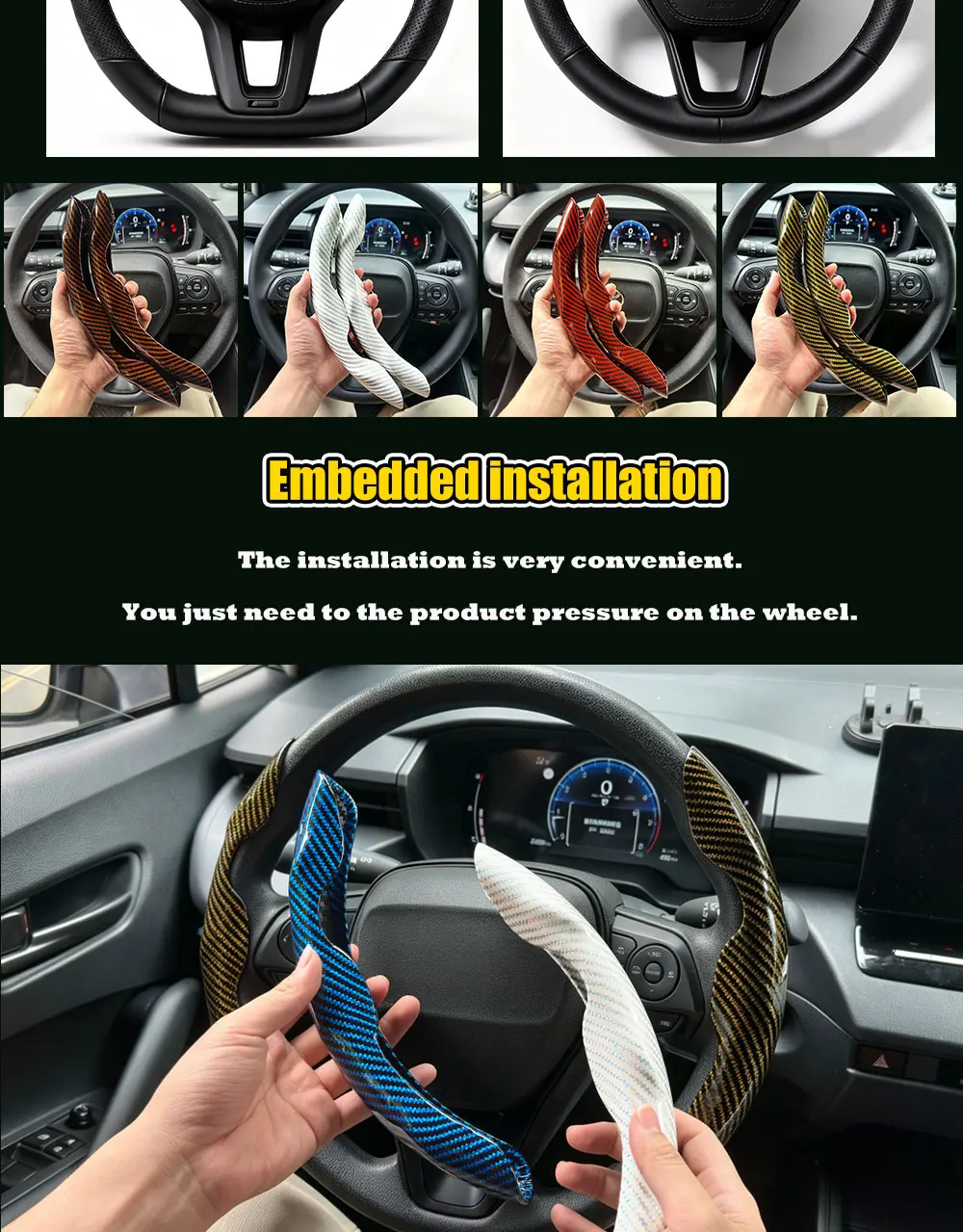 Fellmaterial-Lenkradbezug Zubehör für Hyundai I10 I20 I30 Kona Ioniq 5 Santafe Genesis GV80 Bh NEXO Sonata – Detail 2