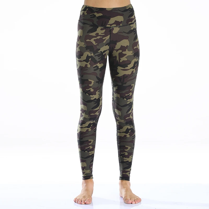 Camouflage Gym Leggings Women Casual Skinny Stretch High Waist  Leggings Women Exercise Activewear