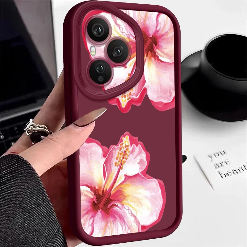 Blumenmuster Handyhülle für Honor 400 200 Pro Magic7 Lite X8c X9c Smart X6a X6b X6c Stoßfeste Weiche TPU Silikon Schutzhülle