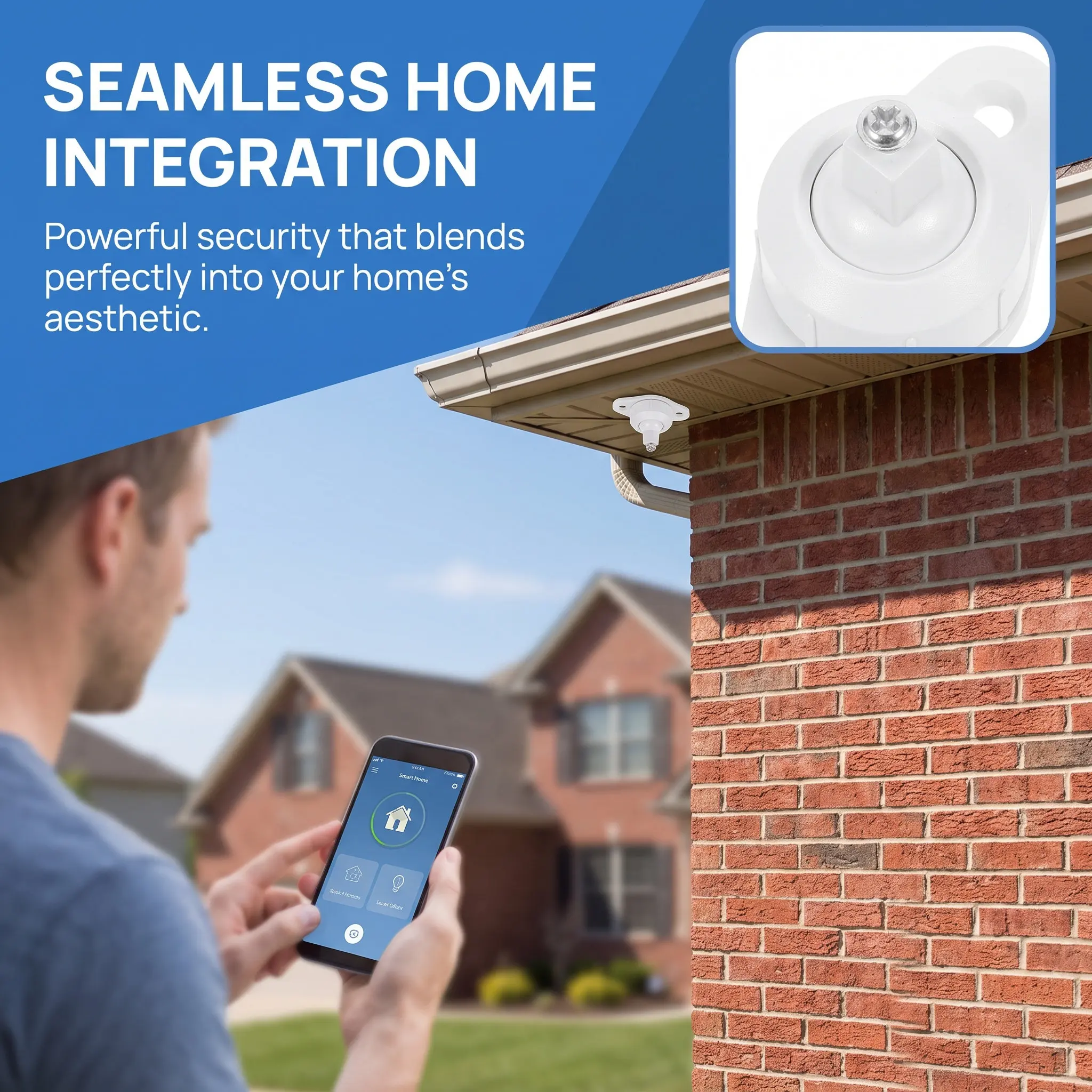 8Pcs Universal Pir Infrared Alarm Wall Mount Bracket Fast Install Motion Sensor Holder for Home Rv Door Security
