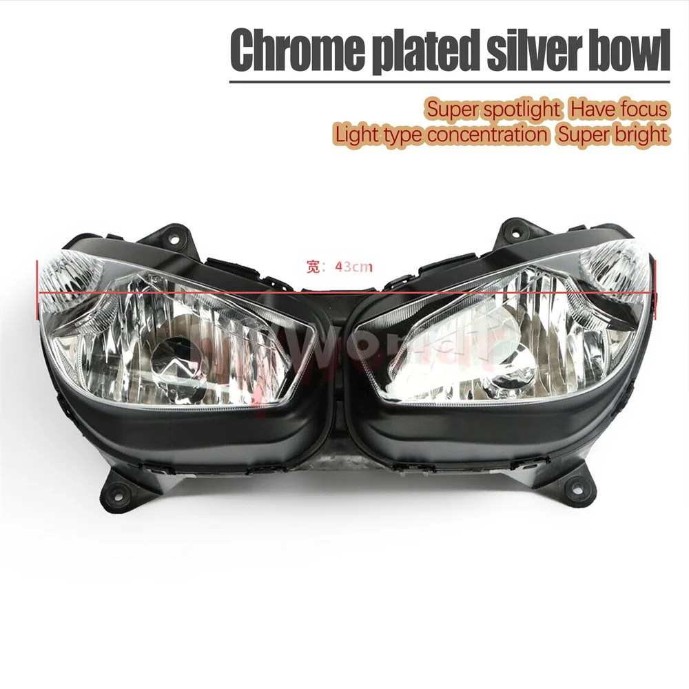 Fit For Kawasaki NINJA 650 ER-6F 2009 - 2011 Motorcycle Headlight Assembly Headlamp Light Ninja650 ER6F 2010 09 10 11