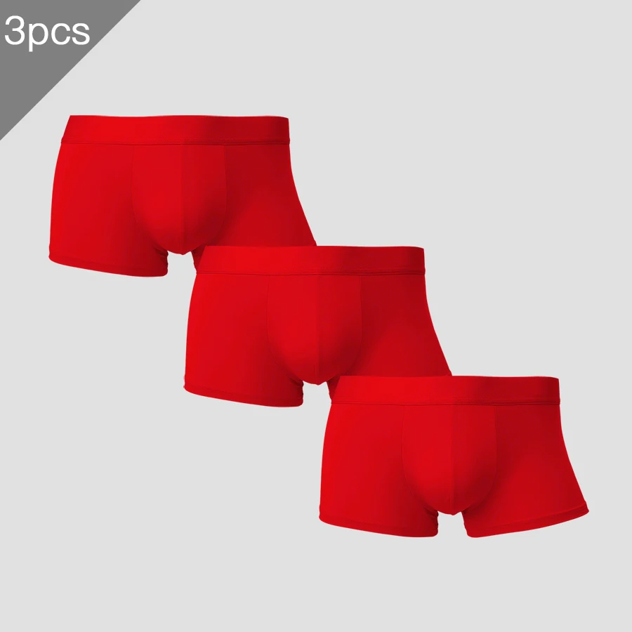 Bejirog men's ice - silk boxer shorts. Breathable, thin - style boxers for men in summer. Sexy underpants