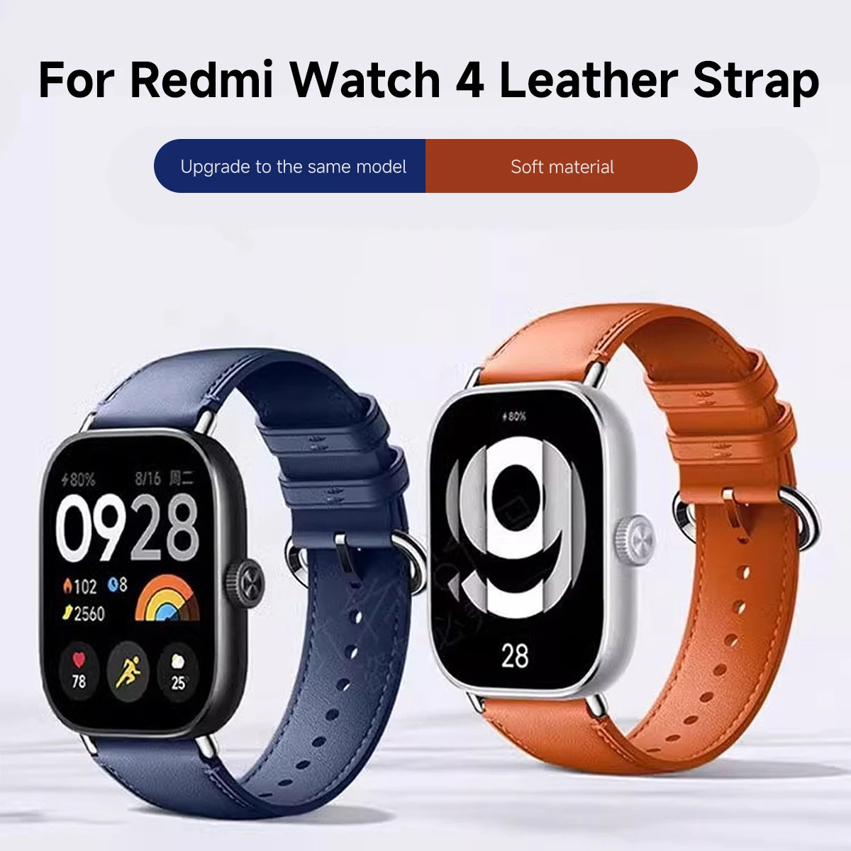 男性と女性のための革の時計バンド,交換用ストラップ,輪ゴム,Xiaomi Mi Band 8 pro,新しい