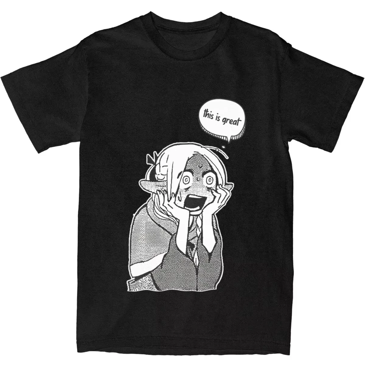 

Футболка Dungeon Meshi Marcille, футболки в стиле хип-хоп с короткими рукавами, классические топы, летние хлопковые футболки с круглым вырезом, большие размеры