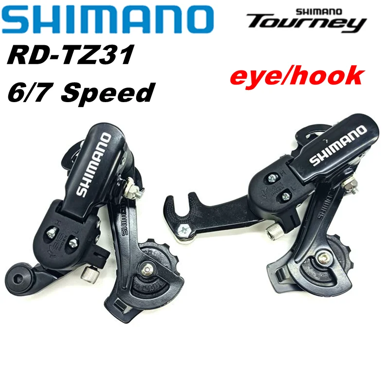 

Задний переключатель передач Shimano RD-TZ31 для велосипеда 6/7 скоростей, Прямой кронштейн, задний механический переключатель передач для горного велосипеда, велосипедные аксессуары