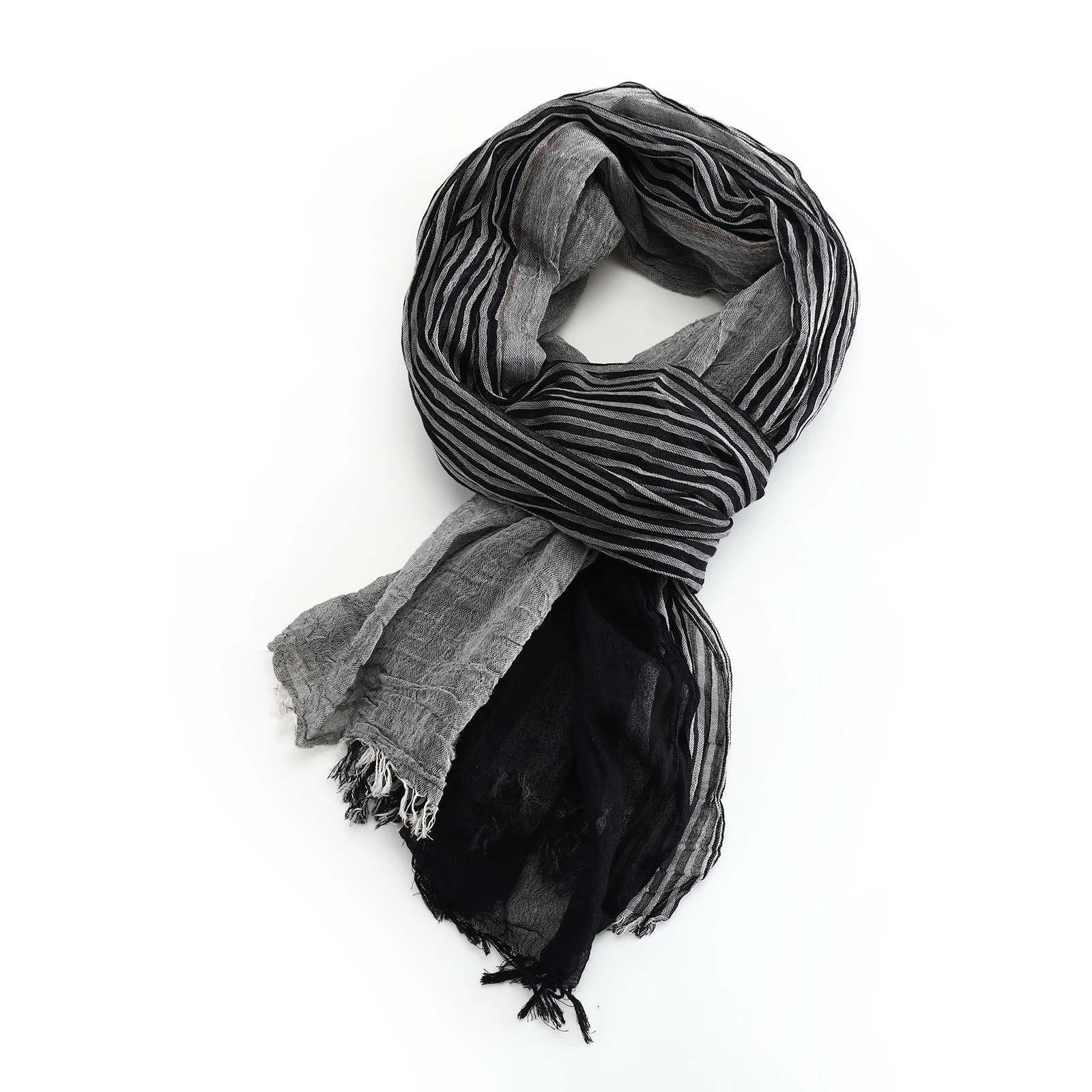 Designer Patchwork Gestreiften Schal für Männer Baumwolle Leinen Winter männer Schals Warme Halstuch Männliche Zubehör Bufandas Schals – Detail 17
