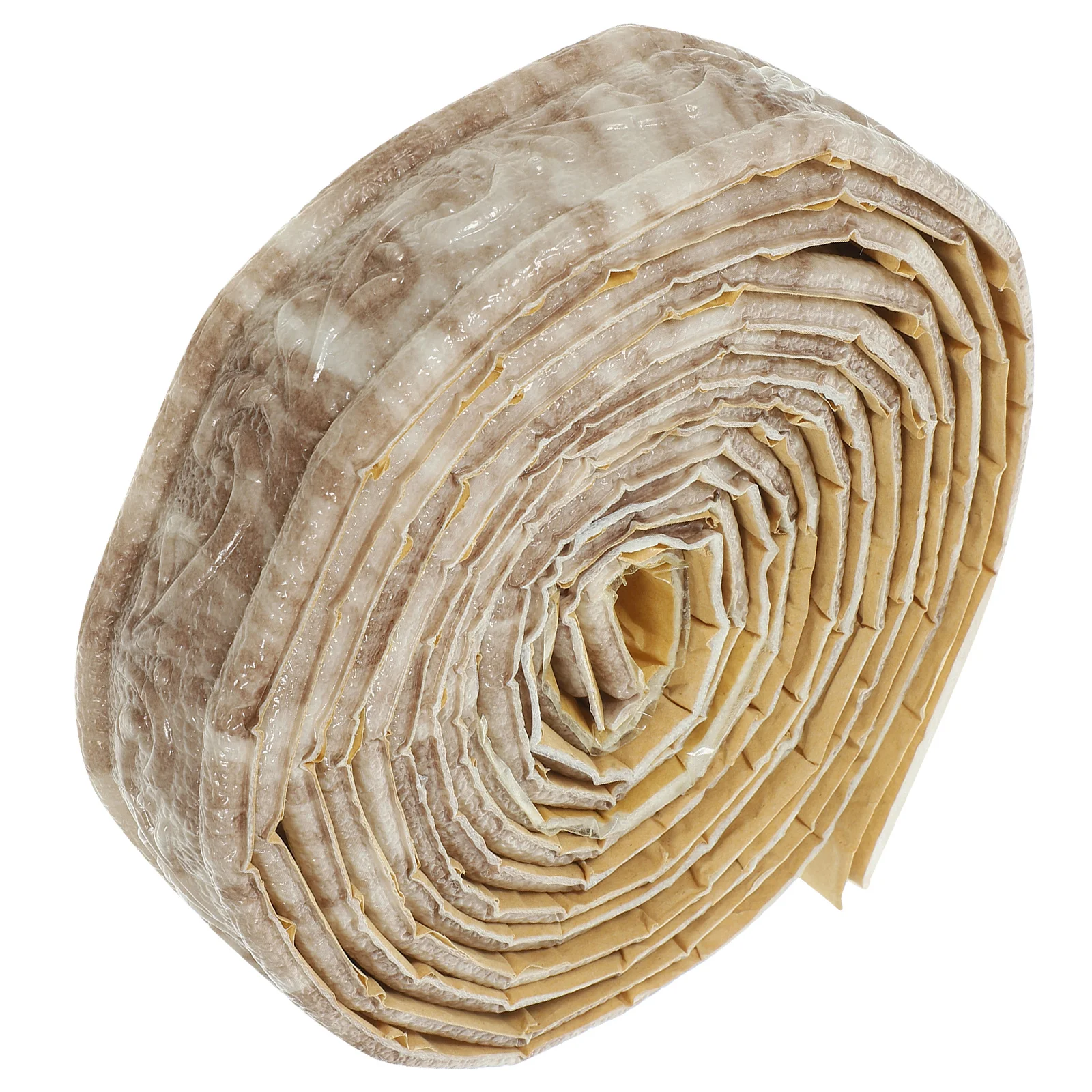 2 Rolls Waist and Baseboard Molding Trim Self Adhesive Flexible Peel and Stick Trim Caulk Strip Corner Wall Edge Ceiling