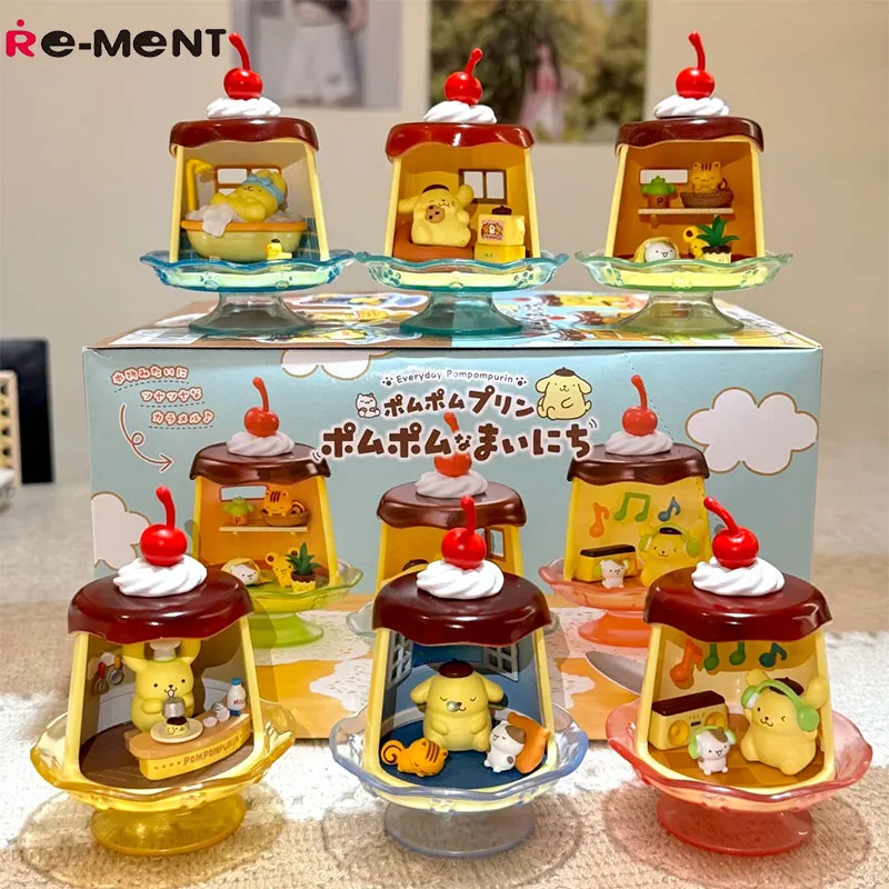 

Re-Ment Pompompurin Love Cooking Mini Diorama Figure Genuine Blind Box Complete Set 8 Types Adorable Kitchen Scene Collection