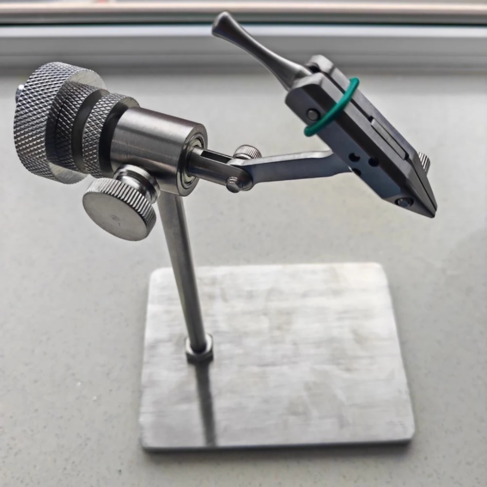 

Rotating Fly Tying Vise with Heavy Stainless Steel Base 360° Swivel Clamp for Hooks 0-3.5mm