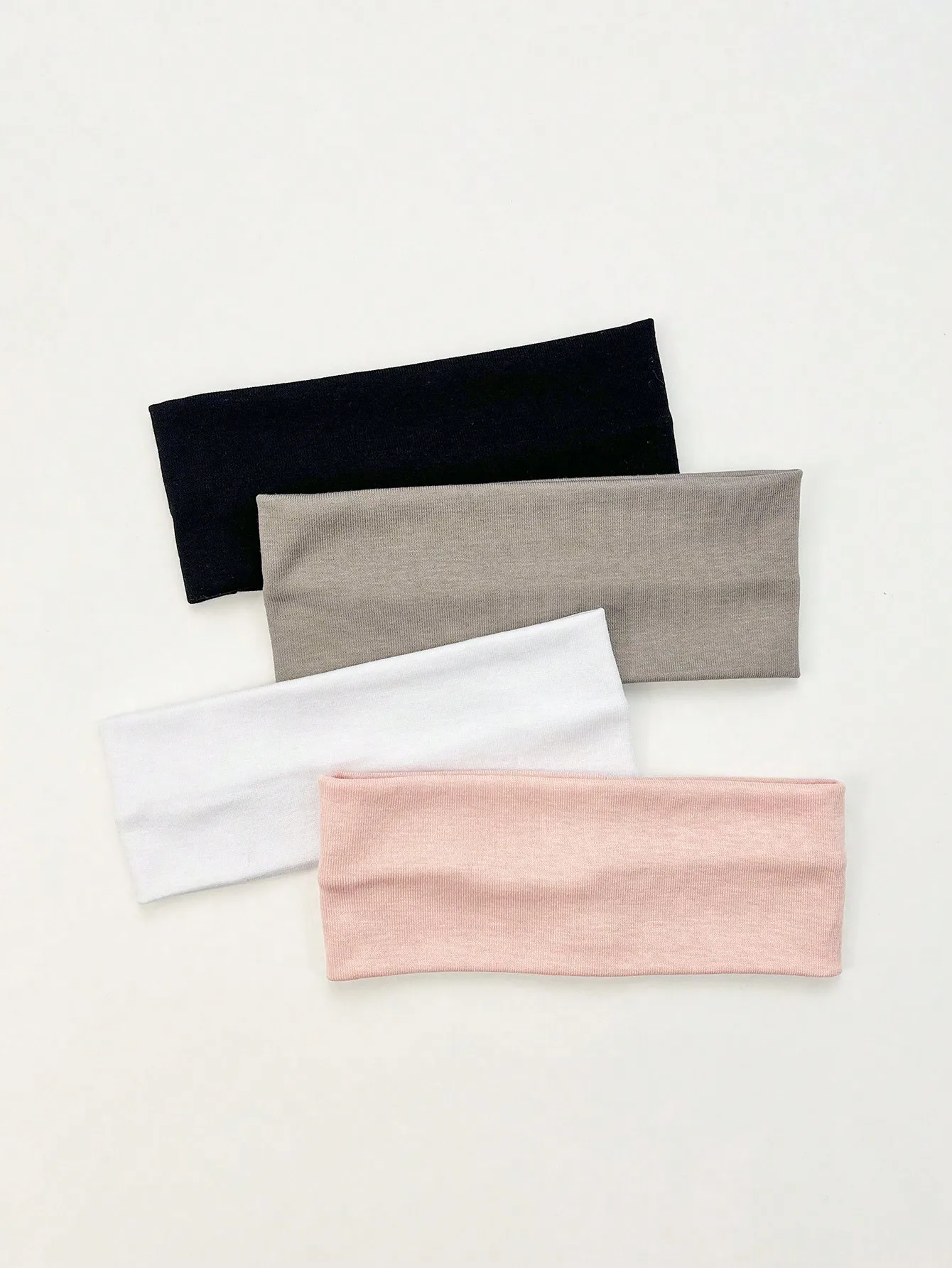 4 Teile/satz Mode Gestrickte Haar Bands Frauen Einfarbig Breiten Elastischen Stirnband Sport Yoga Haarband Weiche Waschen Gesicht Make-Up Headwrap – Detail 6