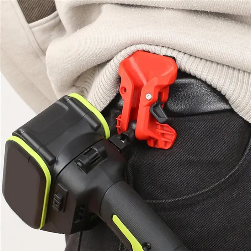 AT21-Quick Draw Self-Locking Tool Belt Holder For Drills And Hammers-Metal Waist Hanger With Double Lock System(2 Pieces) A