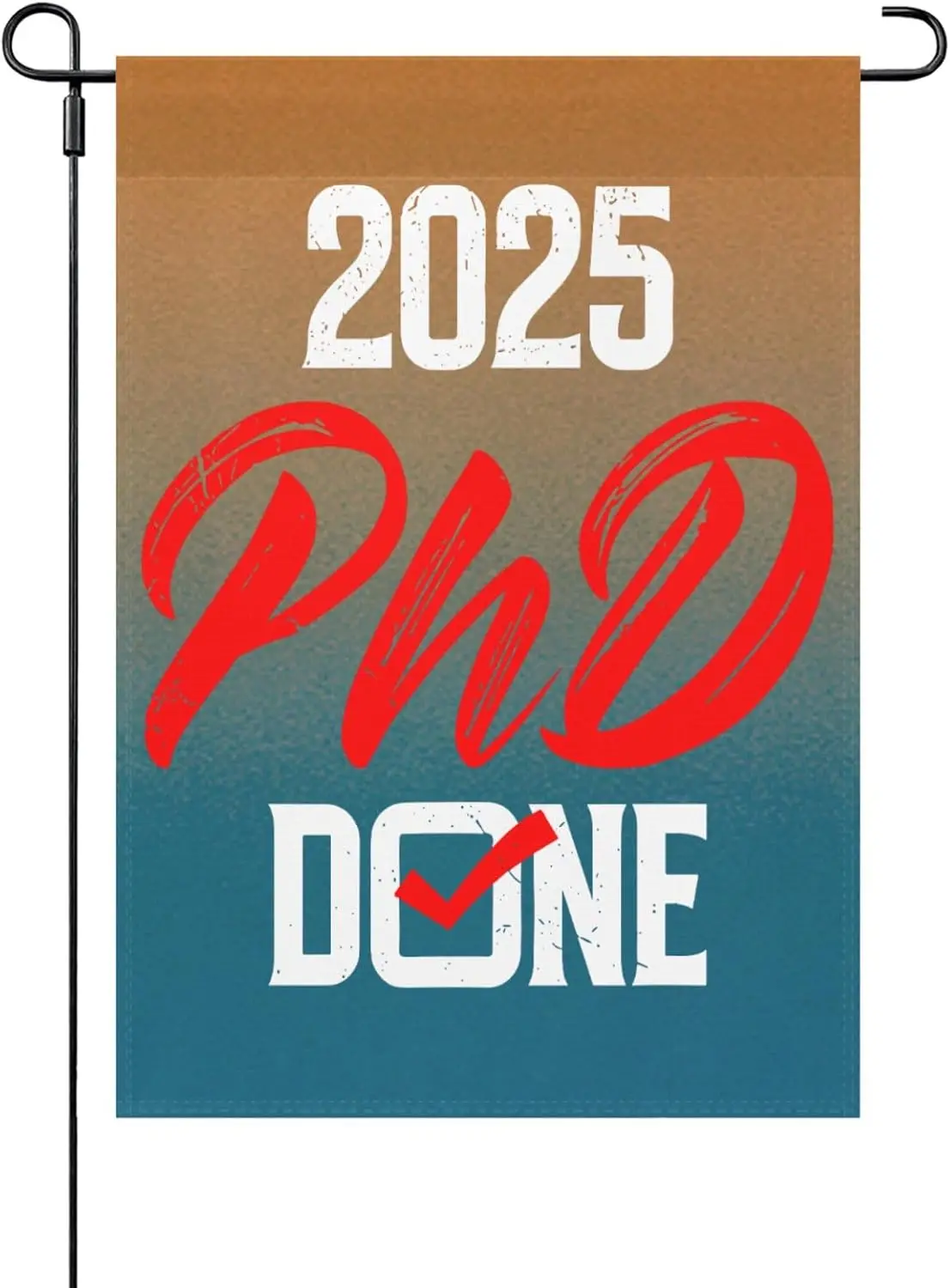 PH.D DONE 2025 تشريح الطبيب دكتوراه ساحة العلم 12x18 مزدوجة الوجهين الجدة منزل العلم للحديقة HZZ #1