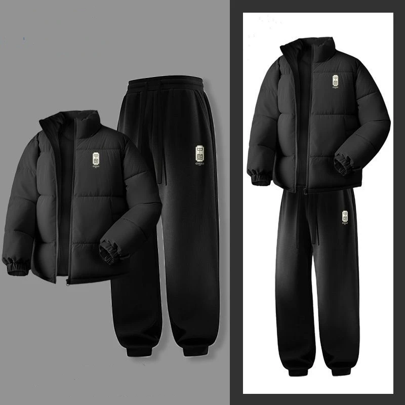 

Youth Winter Running Sets Pants Jacket Man Women Windproof Thicken Outdoor Tracksuits High Quality Skiing Camping Hiking Clothes
