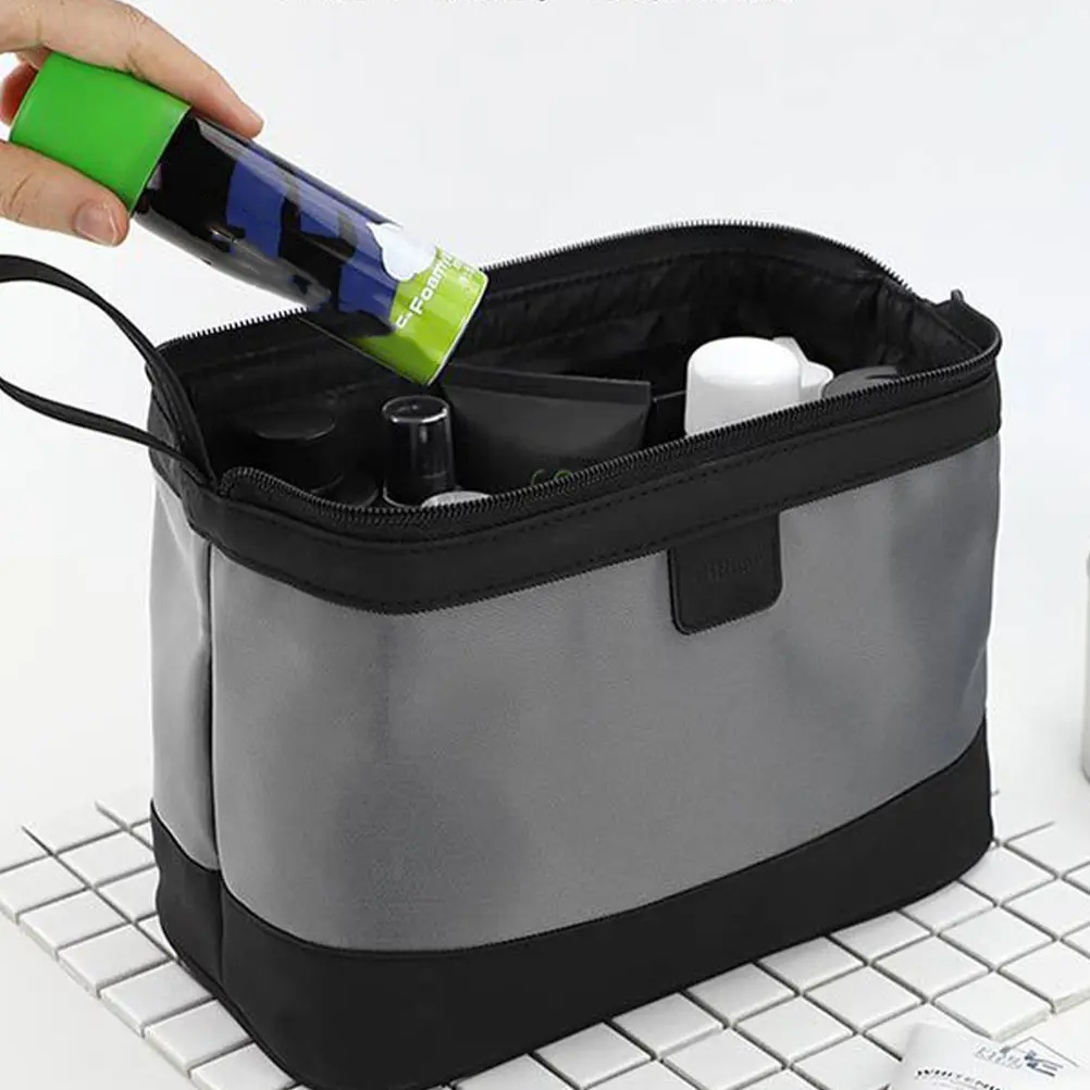 

Premium Nylon Waterproof Toiletry Bag Travel Storage Pouch Durable Spacious Multi Compartment Cosmetics Bags Men Washing Bag