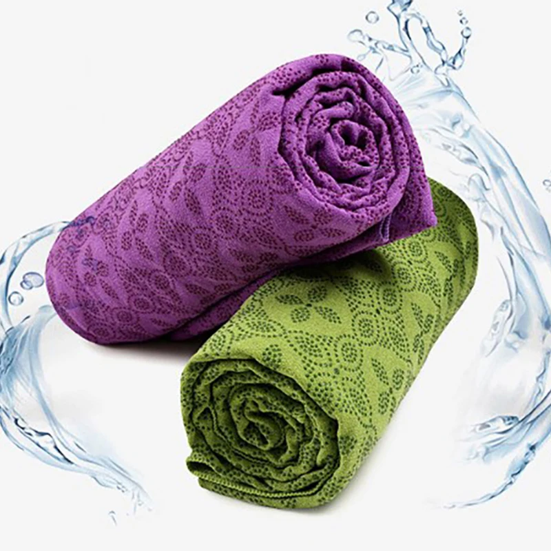 1pc Yoga Towel Yoga Mat Cloth Ultra-Thin Model Sweat-Absorbent Non-Slip Blanket Towel