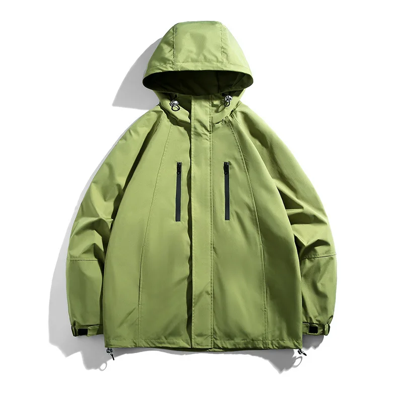 2023 New Harajuku Green Jackets Men‘s Y2k Streetwear Coats Oversized Gorpcore Outdoor Oversized Vintage Jacket Trending Products