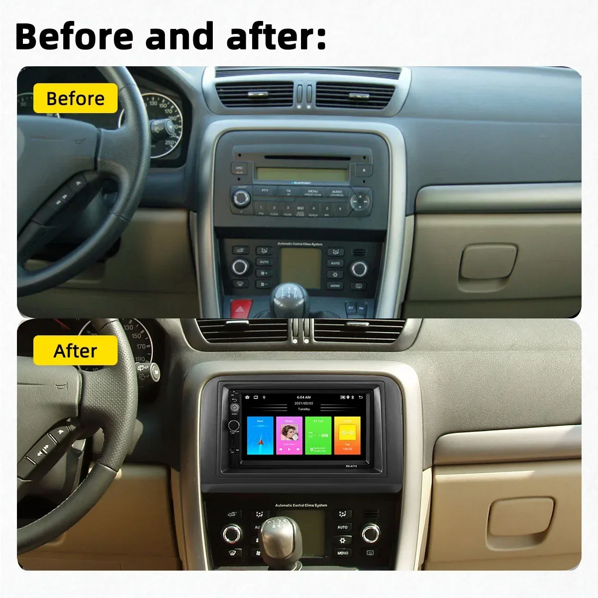 2 Din Android Car Radio for Fiat Croma 2005 - 2012 7