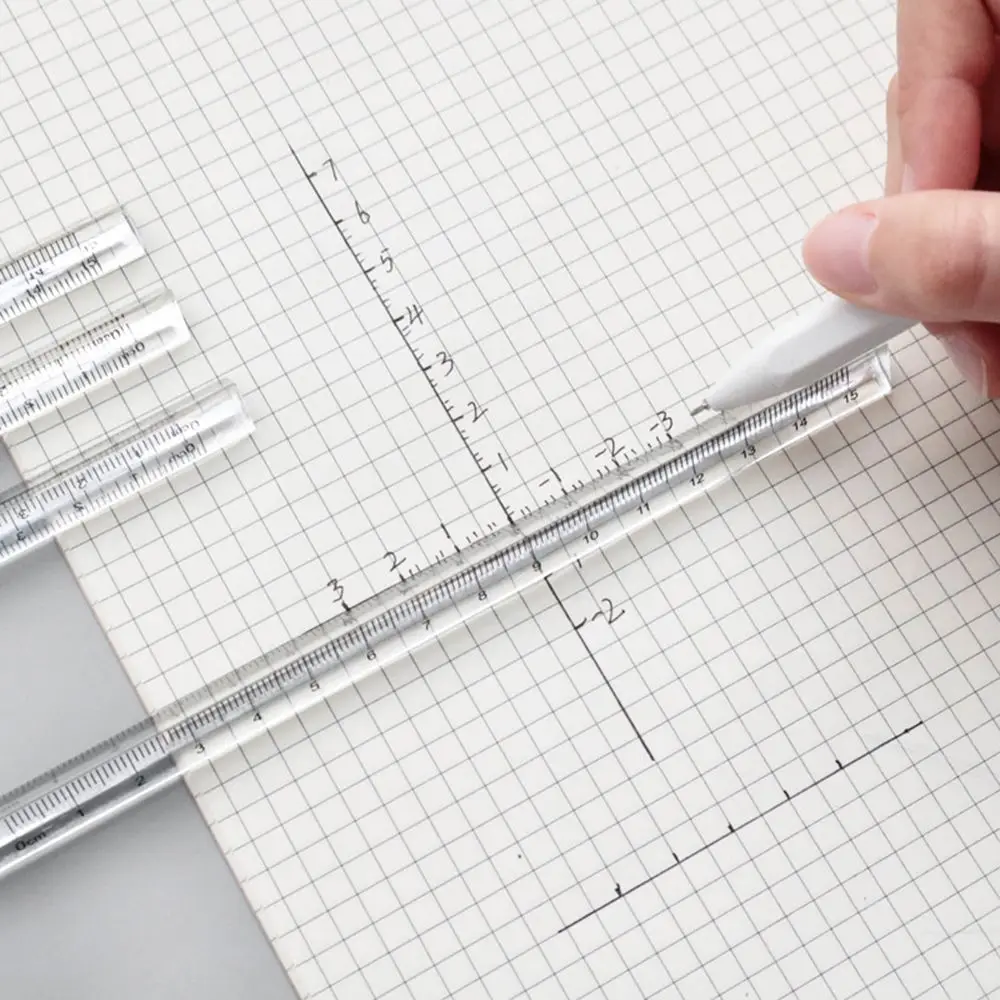Supplies Student Simple Style Kids Scale Office Transparent Triangle Ruler Plastic Ruler Triangular Rulers Measuring Tools