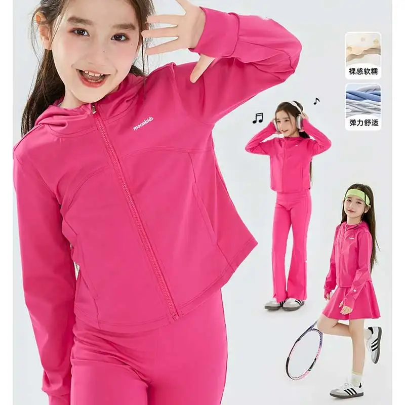 Figure skating training clothes, children's clothing, girls' sports jackets, soft shell clothes, hoodies