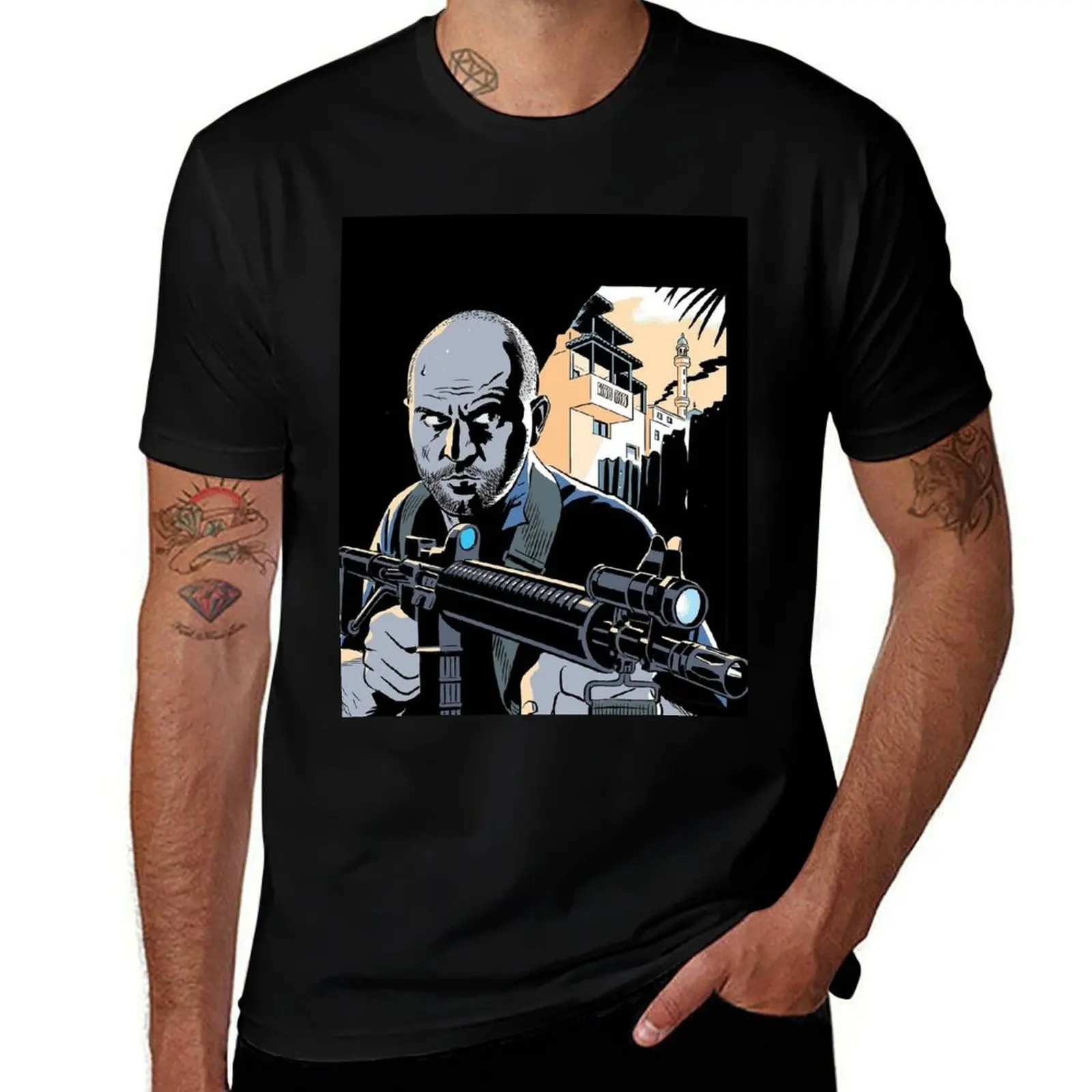 

Футболка Lior Raz - Fauda Series, хлопковые футболки, высококачественные футболки для мужчин, забавная мужская футболка с рисунком, футболка из 100% хлопка