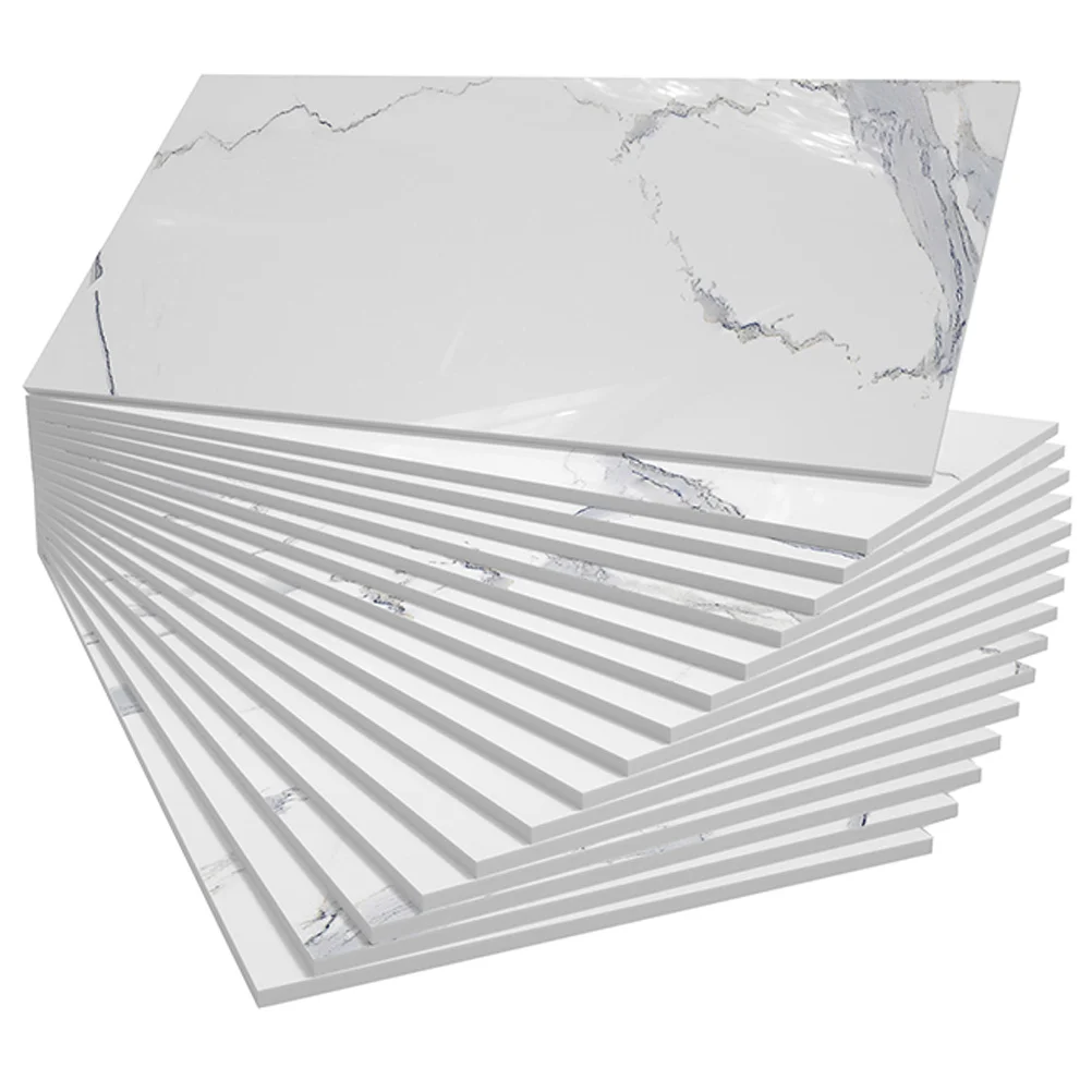

16Pcs Self Adhesive Tile Stickers Waterproof Thickened Wall Panels Kitchen Bathroom Decorative Removable Tile Stickers