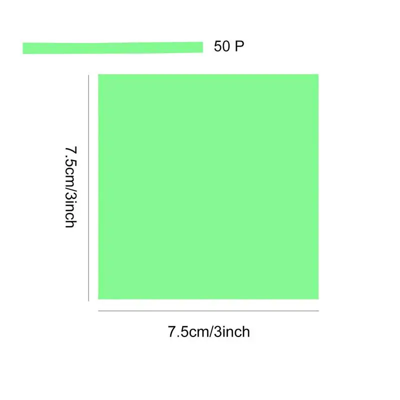 Transparent Sticky Notes 6 Colors Transparent Sticky Notes Waterproof Self-Adhesive Translucent Sticky Notes Clear Reusable