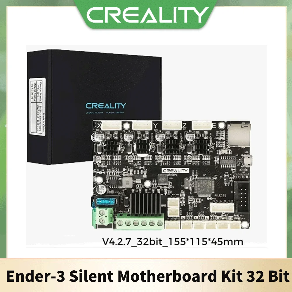 

Creality Ender 3 Upgraded Silent Motherboard Kit 32 Bit High Performance V4.2.7 with TMC2225 Driver Marlin 2.0.1 3d Printer Part