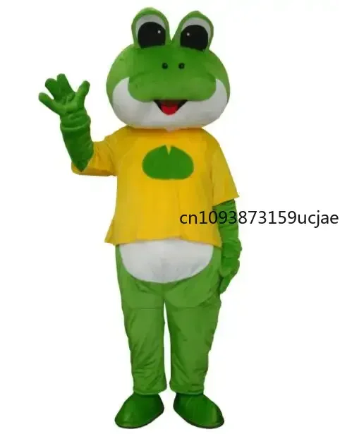 Groene Kikker Mascotte Kostuum Fancy Dress Verjaardag Karakter Outfit Aantrekkelijke Party Halloween Cartoon Prestaties Volwassen Rekwisieten