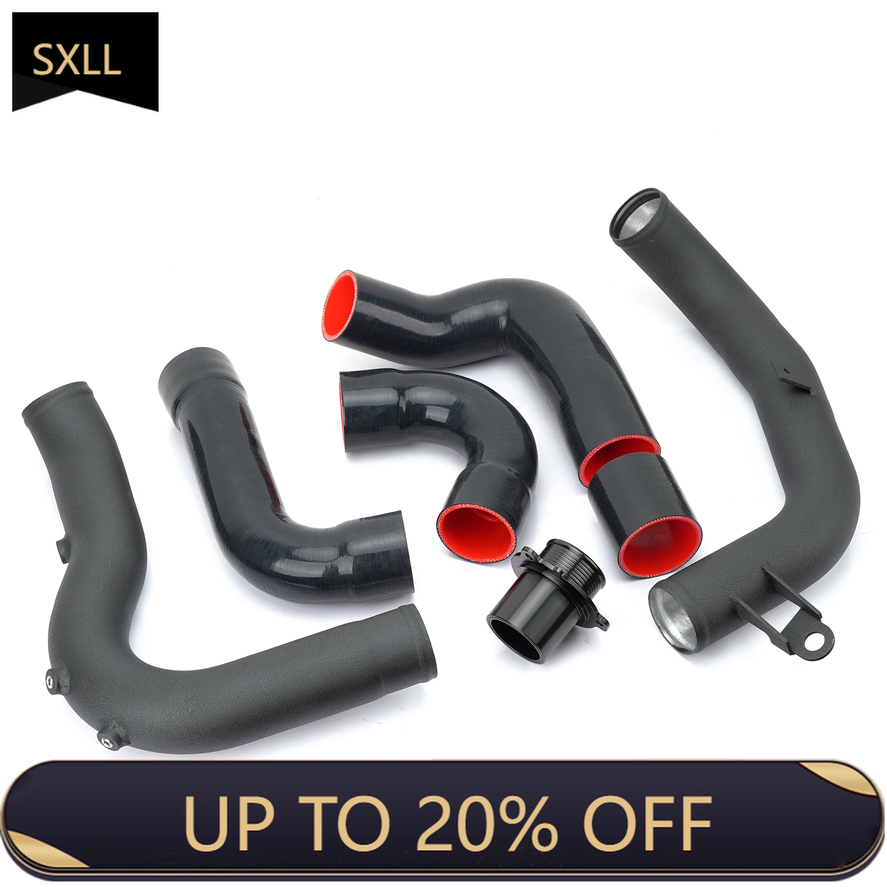 

SXLL 70MM Intercooler Turbo Charge Pipe Kit for VW Golf MK7 GTI MQB Jetta GLI EA888 Gen3 S3 A3 8V FWD Quattro Cupra 1.8T 2.