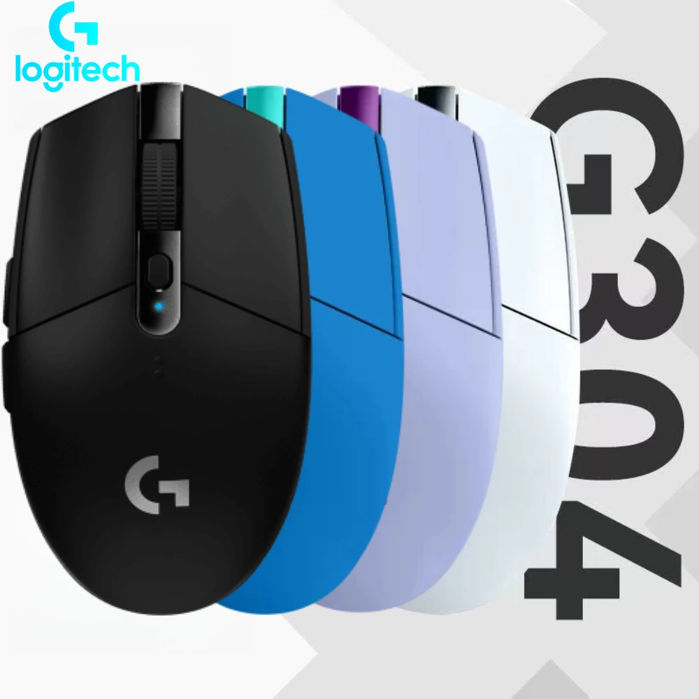ماوس الألعاب لوجيتك G304/G102 |   مستشعر بصري HERO 12000 نقطة في البوصة |   6 أزرار تدعم ماكرو |   تصميم خفيف الوزن لـ FPS/MOBA