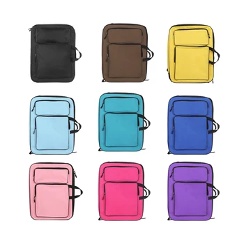 1 pz artista disegno zaino disegno borsa portaoggetti organizzatore cartella borsa a tracolla in tela portatile portfolio artistico custodia per il trasporto