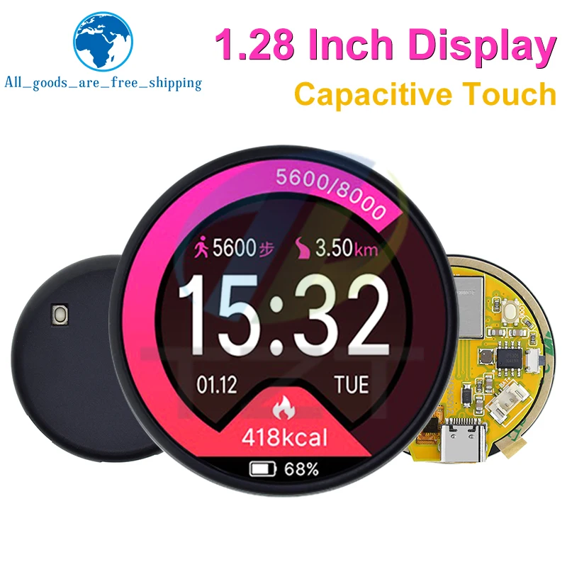 

ESP32 1.28 Inch IPS LCD TFT Module With Touch for Arduino WiFi & Bluetooth Development Board 1.28 Inch 240x240 IPS Smart Clock