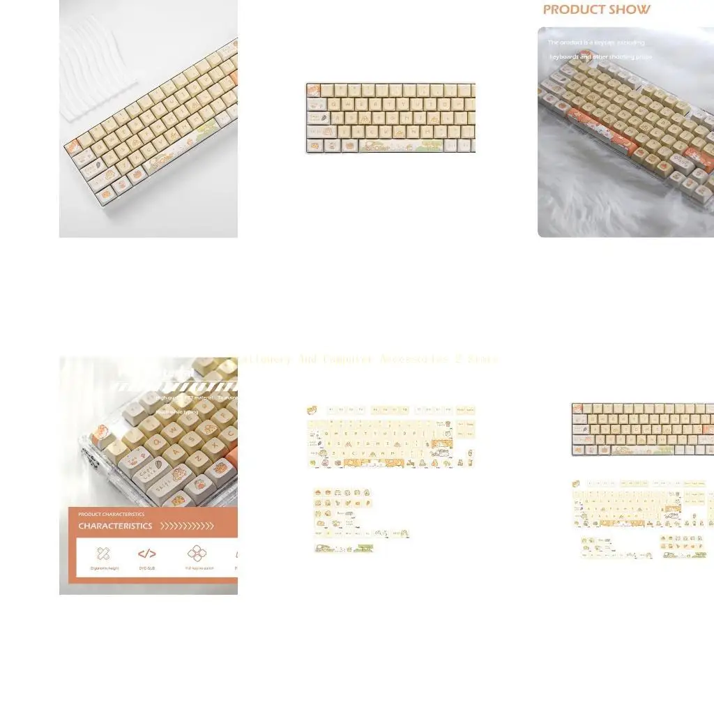 

Mouse Keycap DyeSublimation PBT Material XDA Keycaps 131 Keys Mechanical